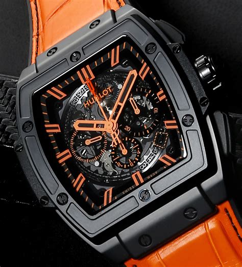 hublot spirit of big bang all black orange|big bang tourbillon 45mm.